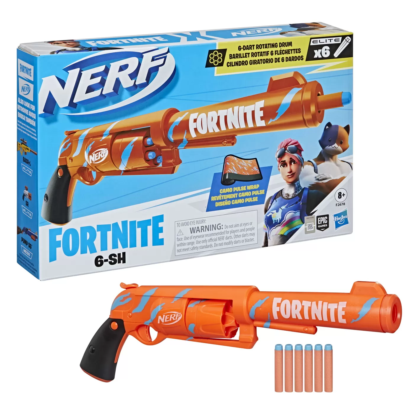 Nerf blaster fortnite 6 sh, varsta de la 8 ani la +15 ani [7]