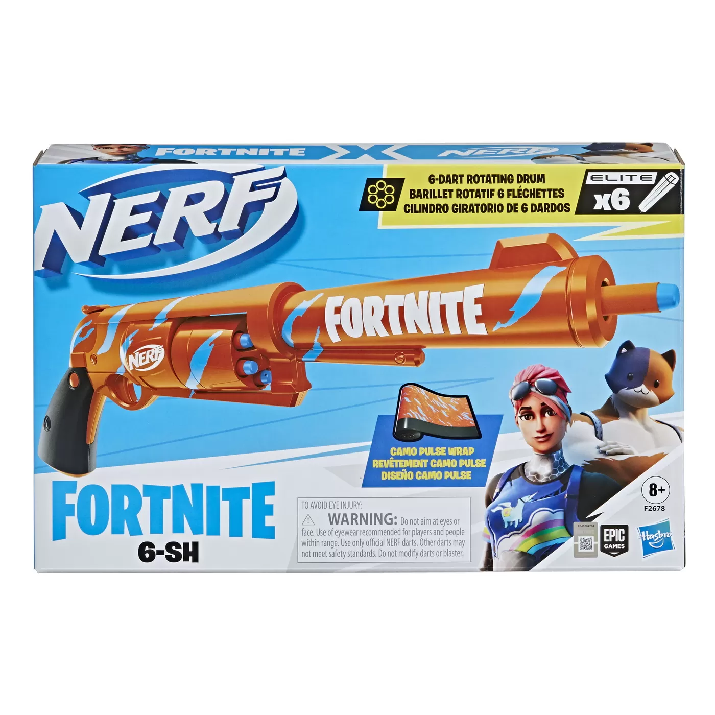 Nerf blaster fortnite 6 sh, varsta de la 8 ani la +15 ani [1]