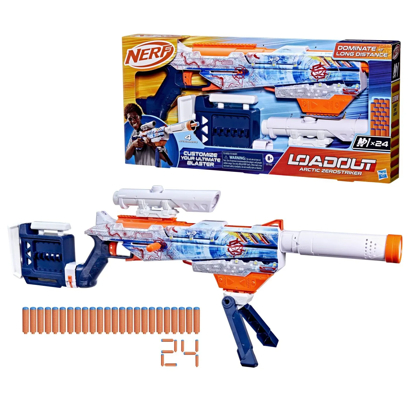 Nerf blaster loadout arctic zerostriker, copii varsta 8 ani pana la +15 ani [7]