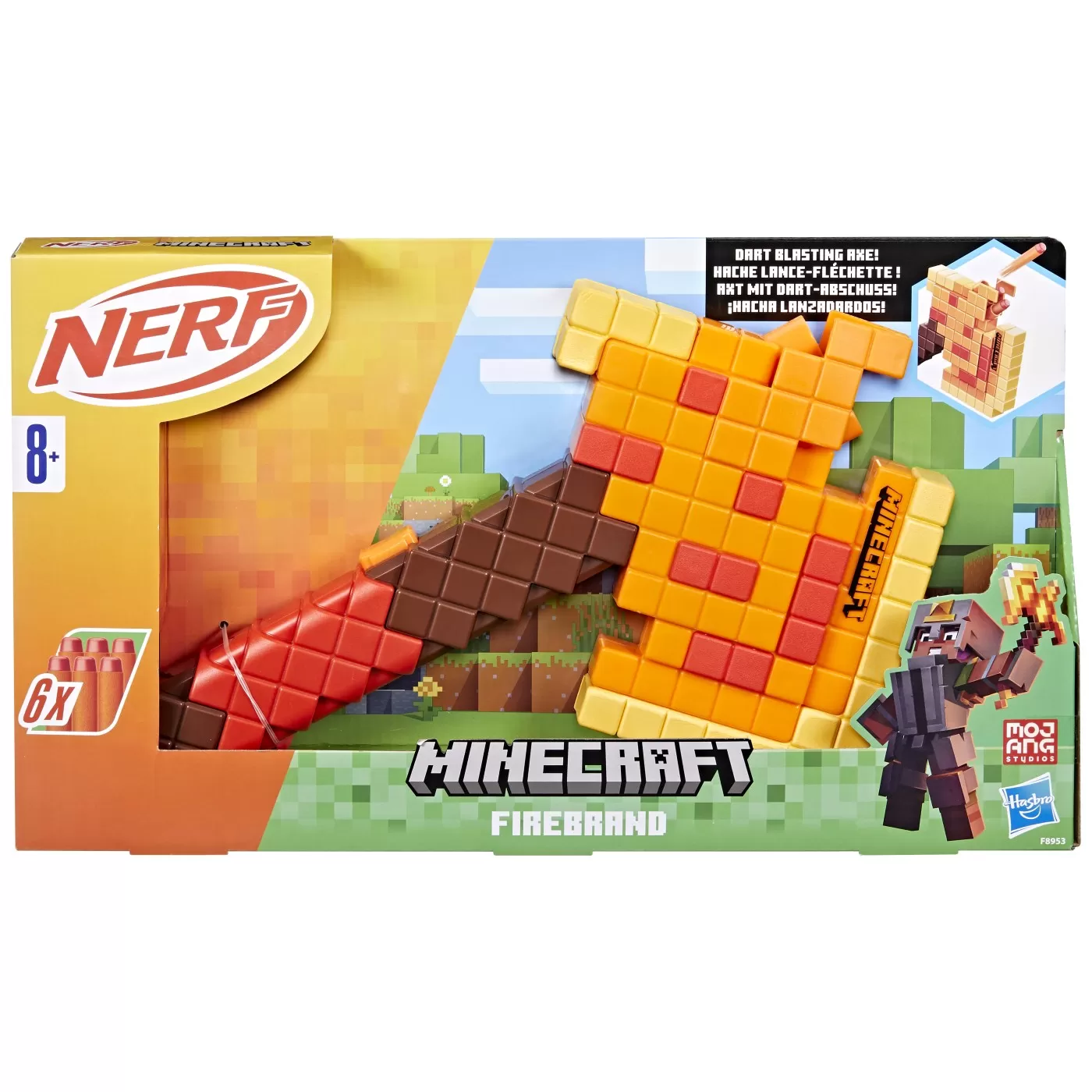 Nerf blaster nerf minecraft firebrand, varsta de la 8 ani la +15 ani [1]