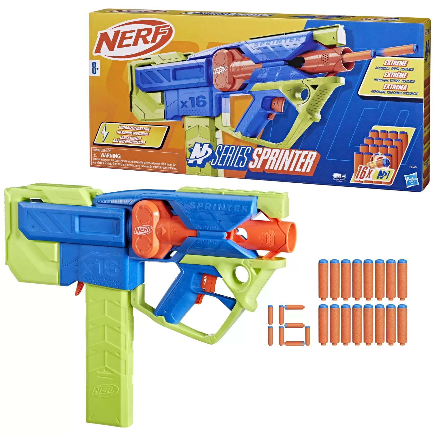 Nerf blaster nerf n series sprinter, varsta de la 8 ani la +15 ani [5]