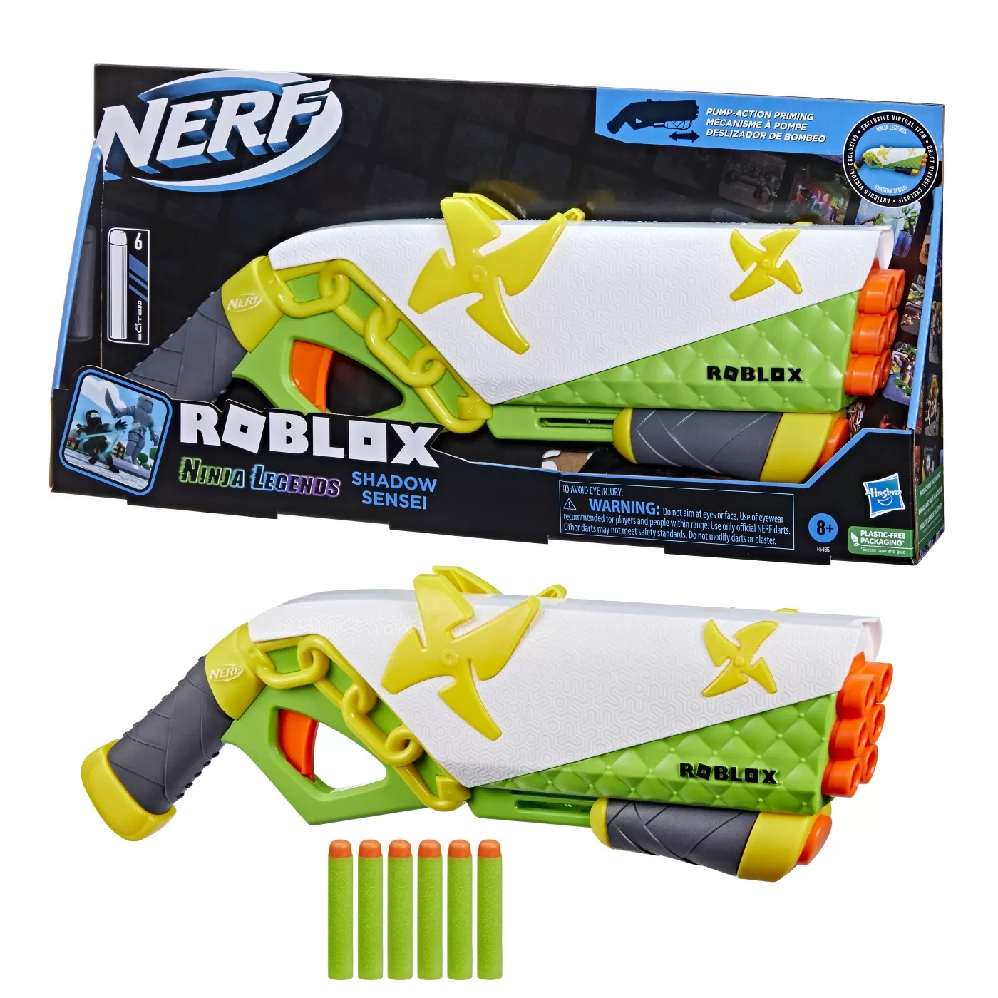 Nerf blaster roblox ninja legends shadow sensei, varsta de la 8 ani la +15 ani [5]