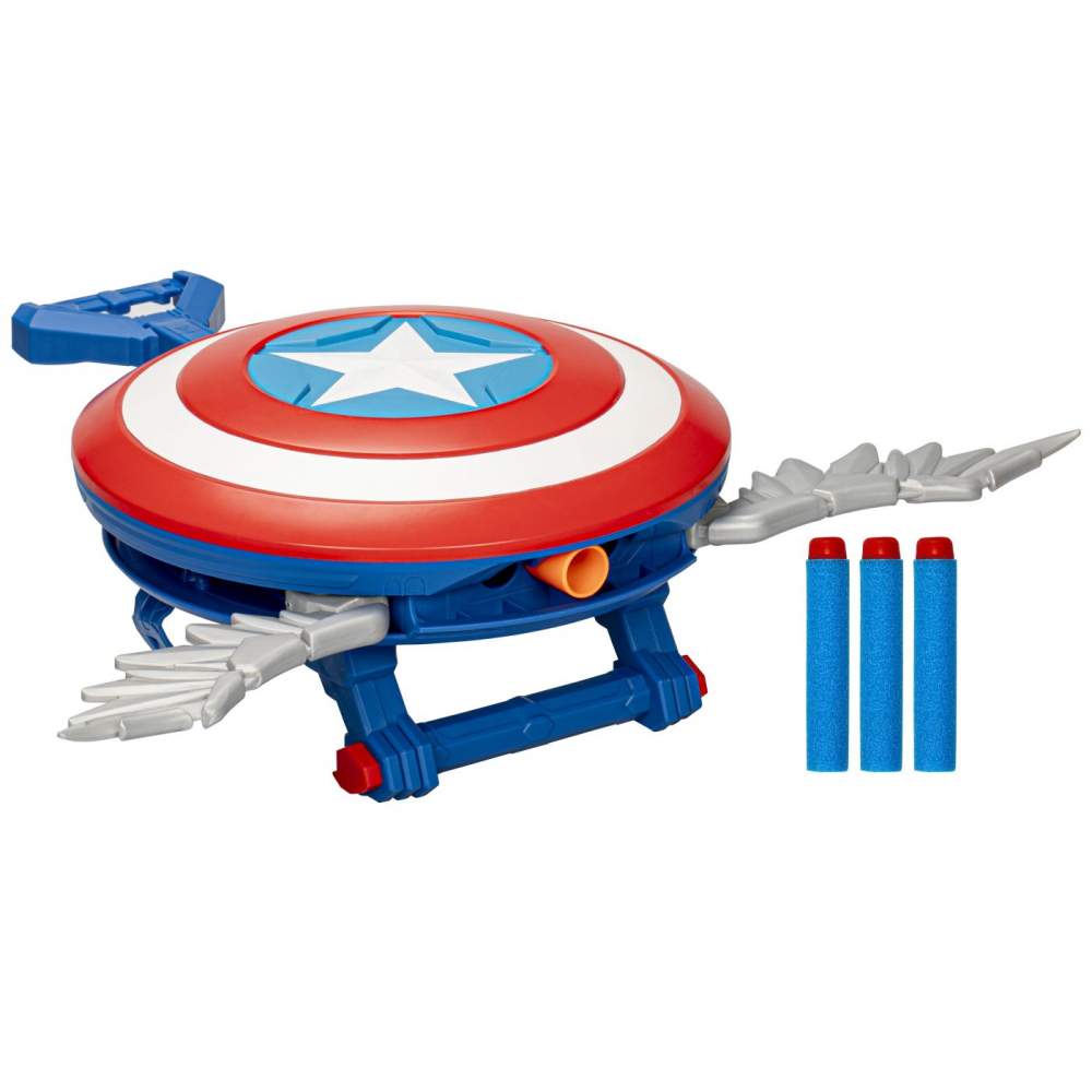 Nerf blaster skyshot captain america brave new world, varsta de la 5 ani la 12 ani [5]