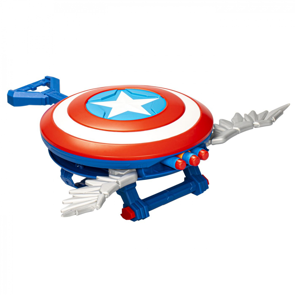 Nerf blaster skyshot captain america brave new world, varsta de la 5 ani la 12 ani [2]