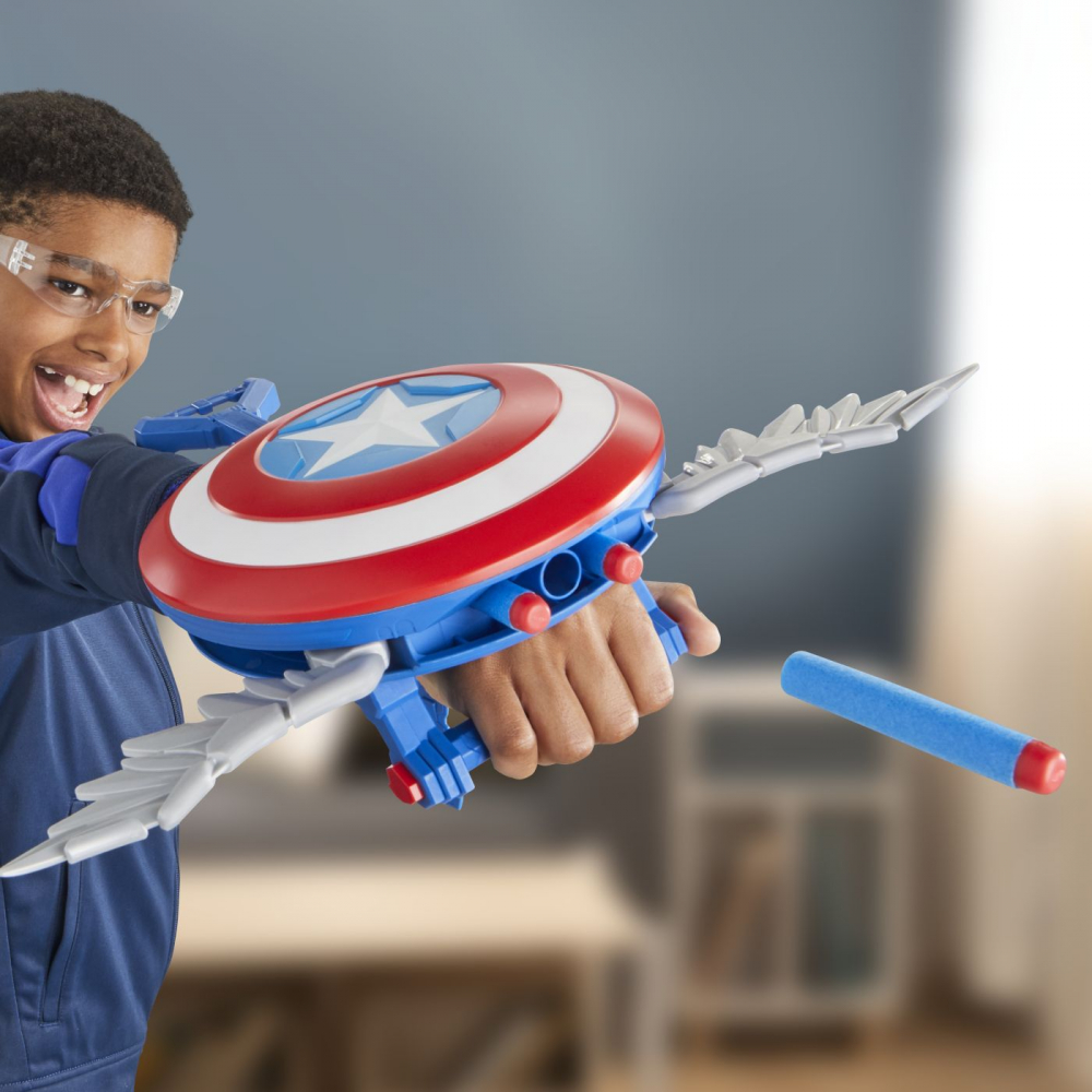 Nerf blaster skyshot captain america brave new world, varsta de la 5 ani la 12 ani [3]