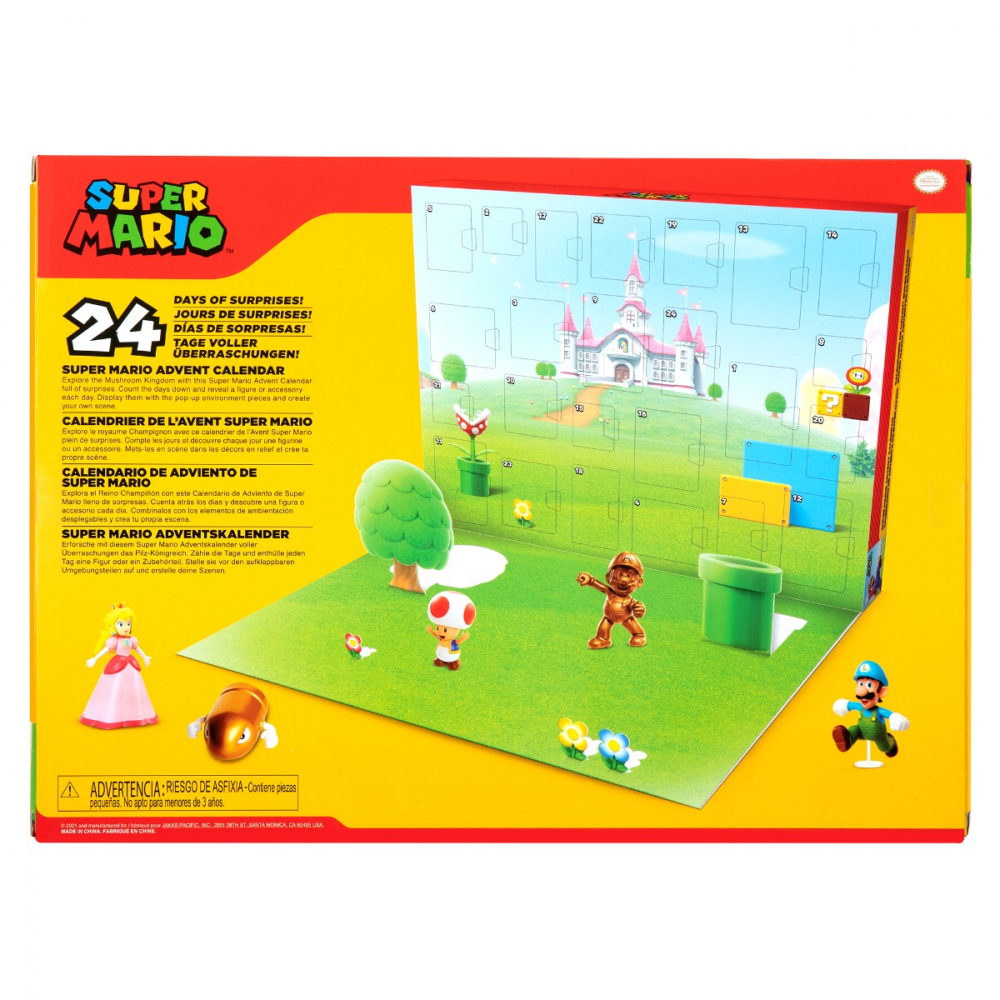 Nintendo Mario - Calendar cu surprize, Regatul Ciupercilor varsta 3-5 ani ,5-7 ani ,7-9 ani ,, Unisex [2]