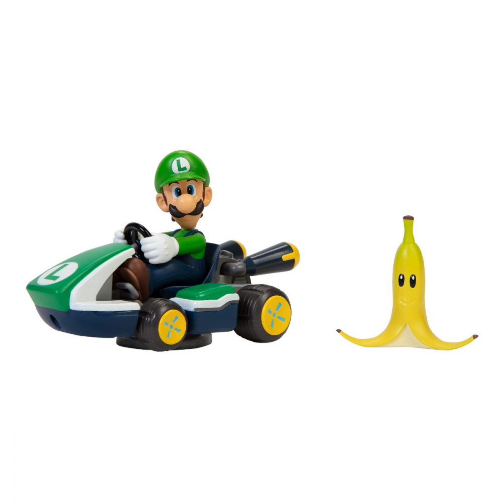 Nintendo Mario - Figurina Spin Out Mario Kart, Luigi, 6 cm varsta 3-5 ani ,5-7 ani ,7-9 ani, Baieti [3]