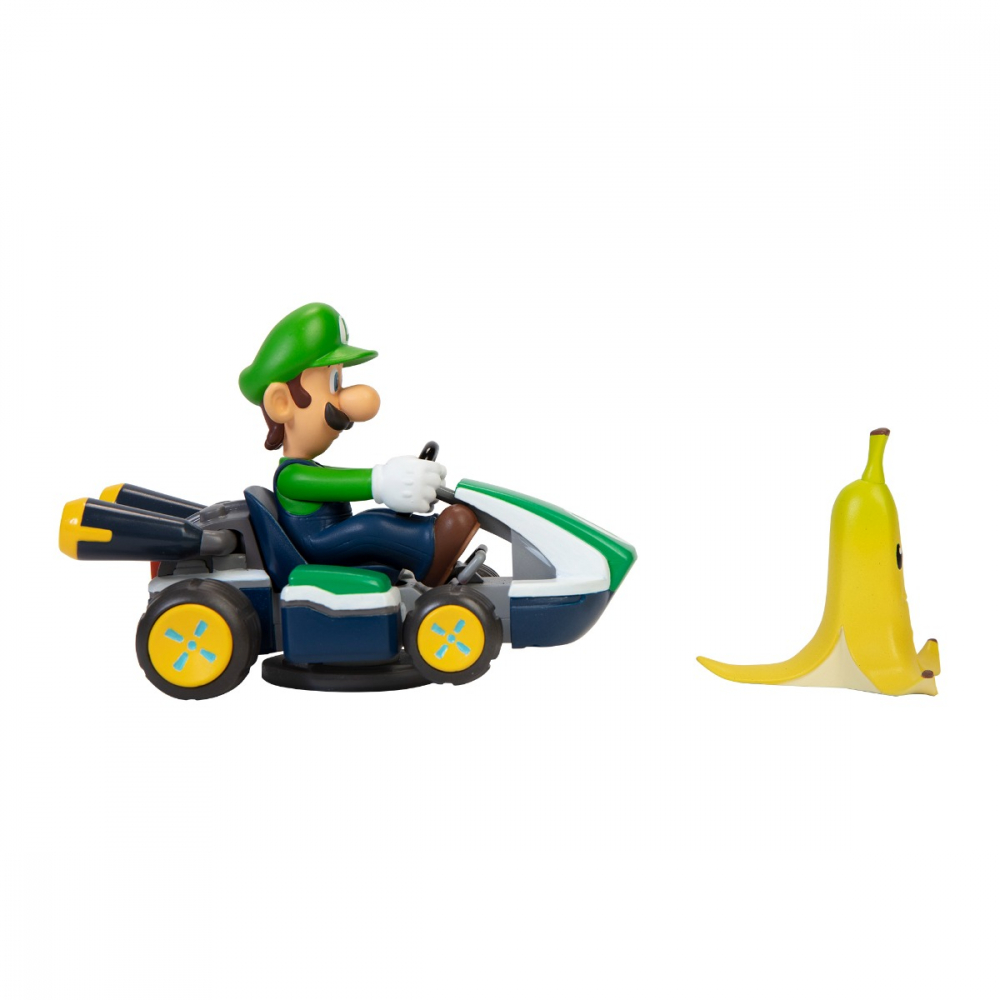 Nintendo Mario - Figurina Spin Out Mario Kart, Luigi, 6 cm varsta 3-5 ani ,5-7 ani ,7-9 ani, Baieti [4]