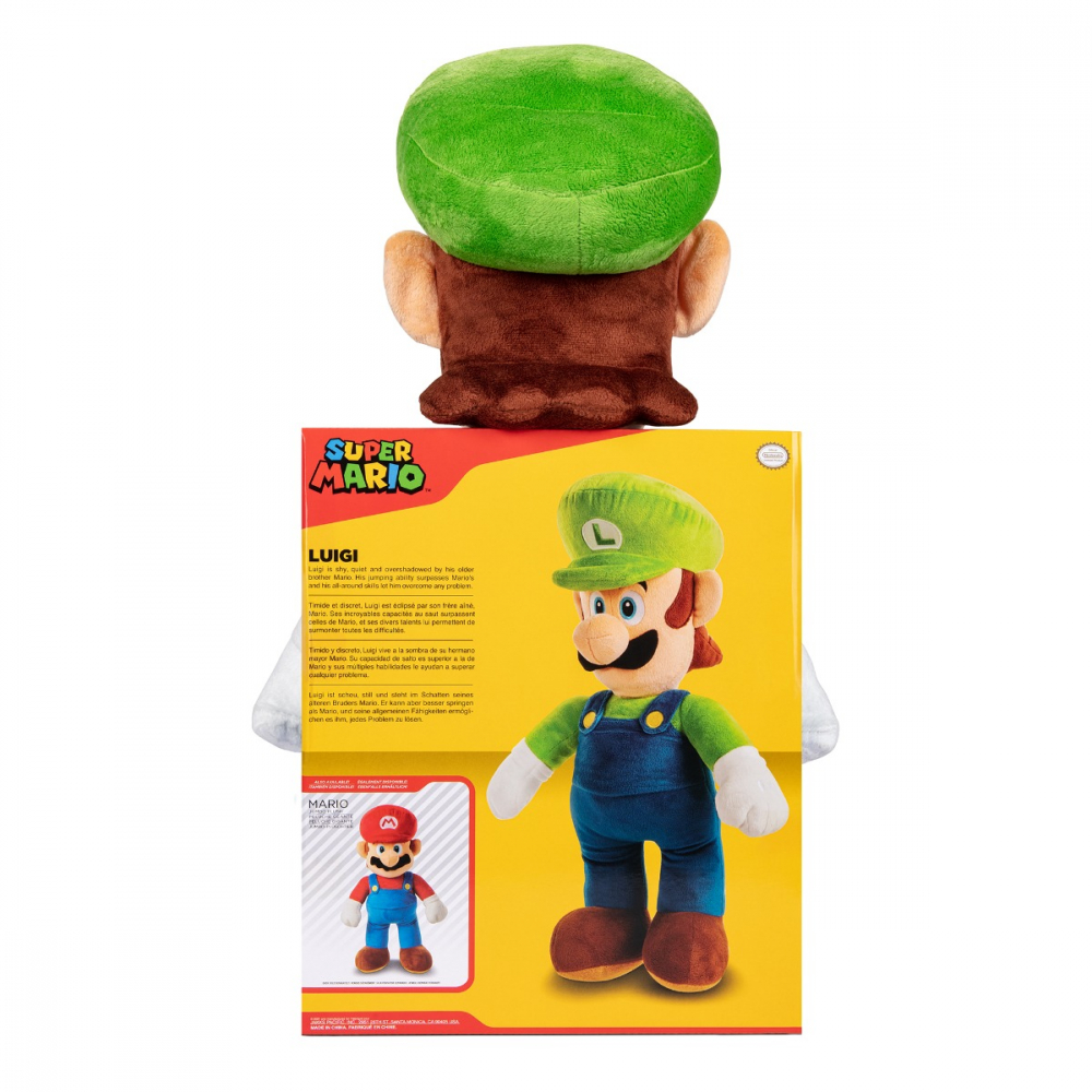 Nintendo Mario - Jucarie de plus, Luigi, 50 cm varsta 3-5 ani ,5-7 ani ,7-9 ani ,, Unisex [7]