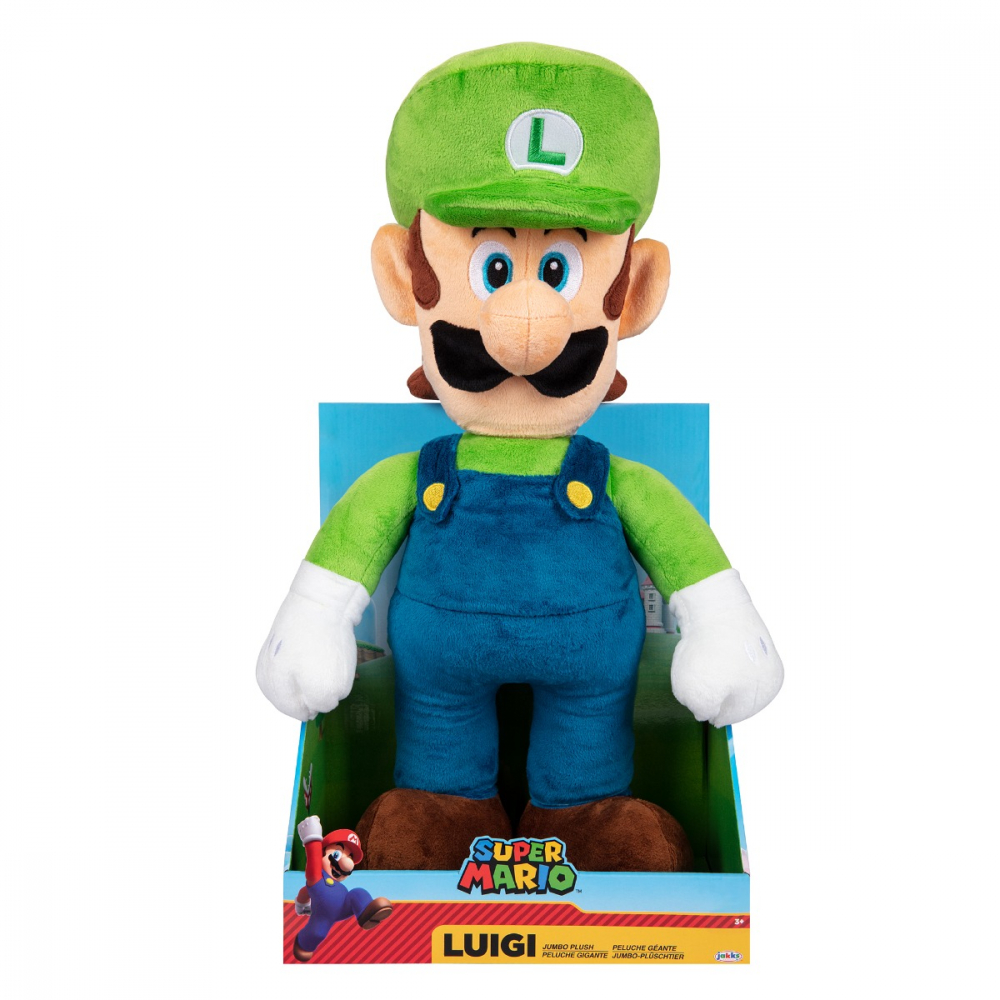 Nintendo Mario - Jucarie de plus, Luigi, 50 cm varsta 3-5 ani ,5-7 ani ,7-9 ani ,, Unisex [2]
