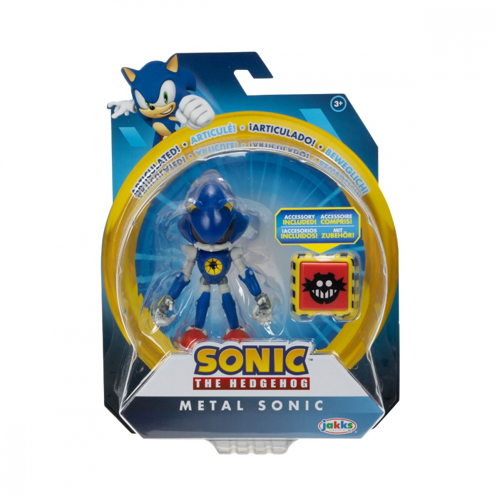 Nintendo Sonic - Figurina articulata, 10 cm, Modern Metal Sonic, S13 varsta 3-5 ani ,5-7 ani ,7-9 ani ,, Baieti [1]