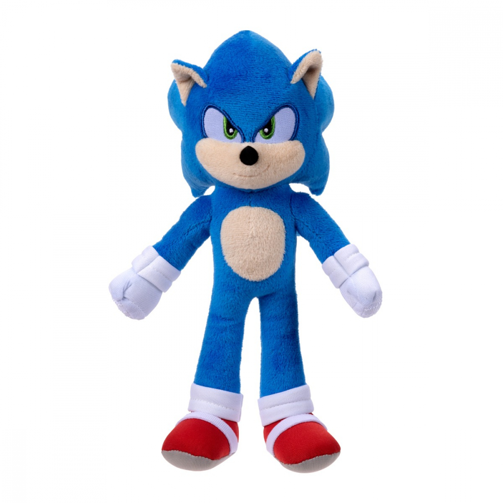 Nintendo Sonic - Jucarie de plus, 20 cm, Sonic, S4 varsta 3-5 ani ,5-7 ani ,7-9 ani, Baieti [1]
