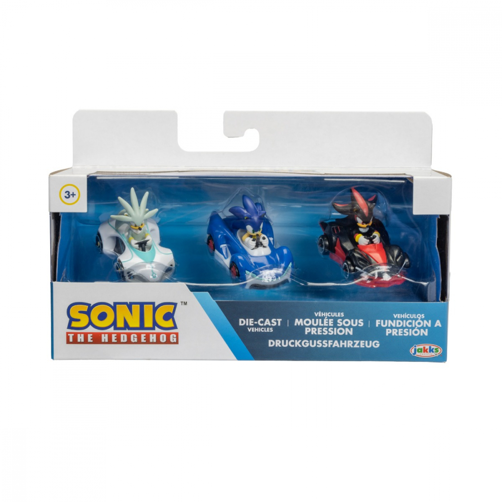 Nintendo Sonic - Set 3 vehicule din metal 1:64, S2 varsta 3-5 ani ,5-7 ani ,7-9 ani ,, Baieti [1]
