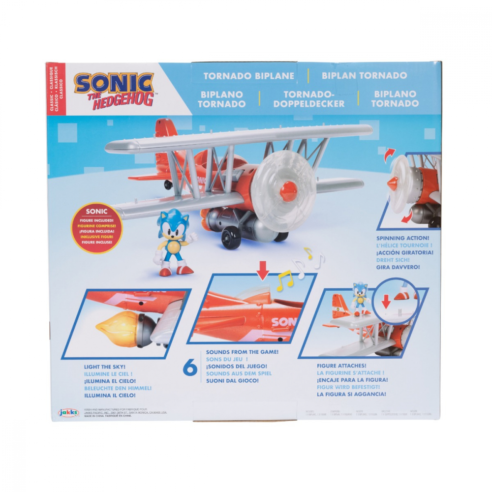 Nintendo Sonic -Â SetÂ deÂ joacaÂ avion cu luminiÂ siÂ sunete,Â figurinaÂ SonicÂ inclusa varsta 3-5 ani ,5-7 ani ,7-9 ani, Baieti [8]