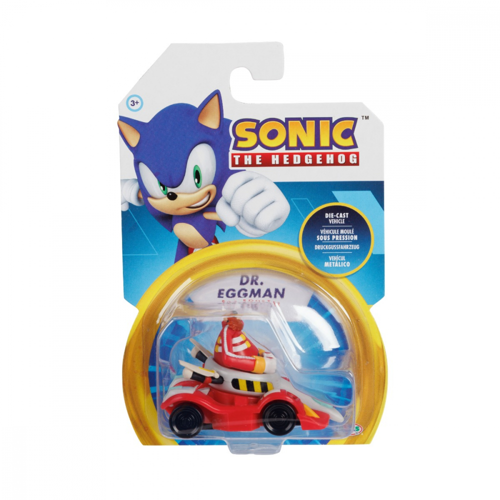 Nintendo Sonic - Vehicul din metal cu figurina 1:64, Eggman, S5 varsta 3-5 ani ,5-7 ani ,7-9 ani ,, Baieti [1]