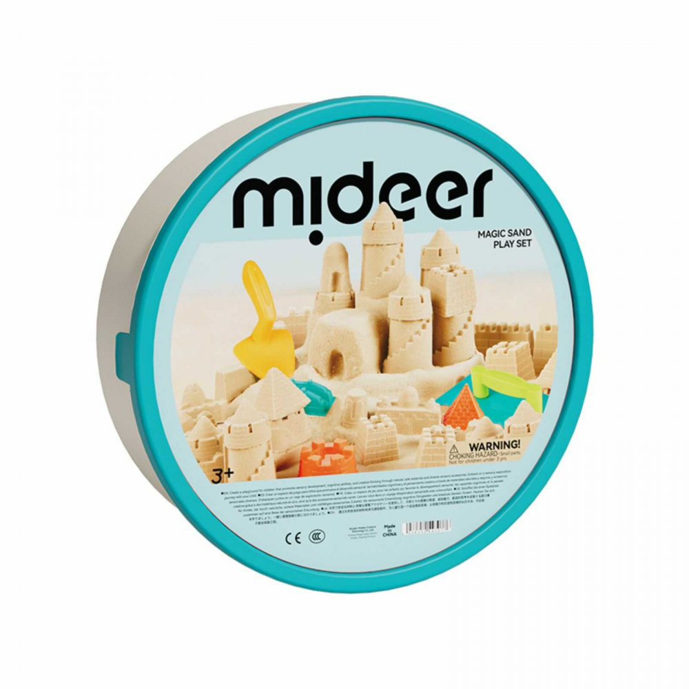 Nisip Kinetic Magic MiDeer, 2 Kg și 25 Accesorii – Joacă Creativă pentru Copii [8]