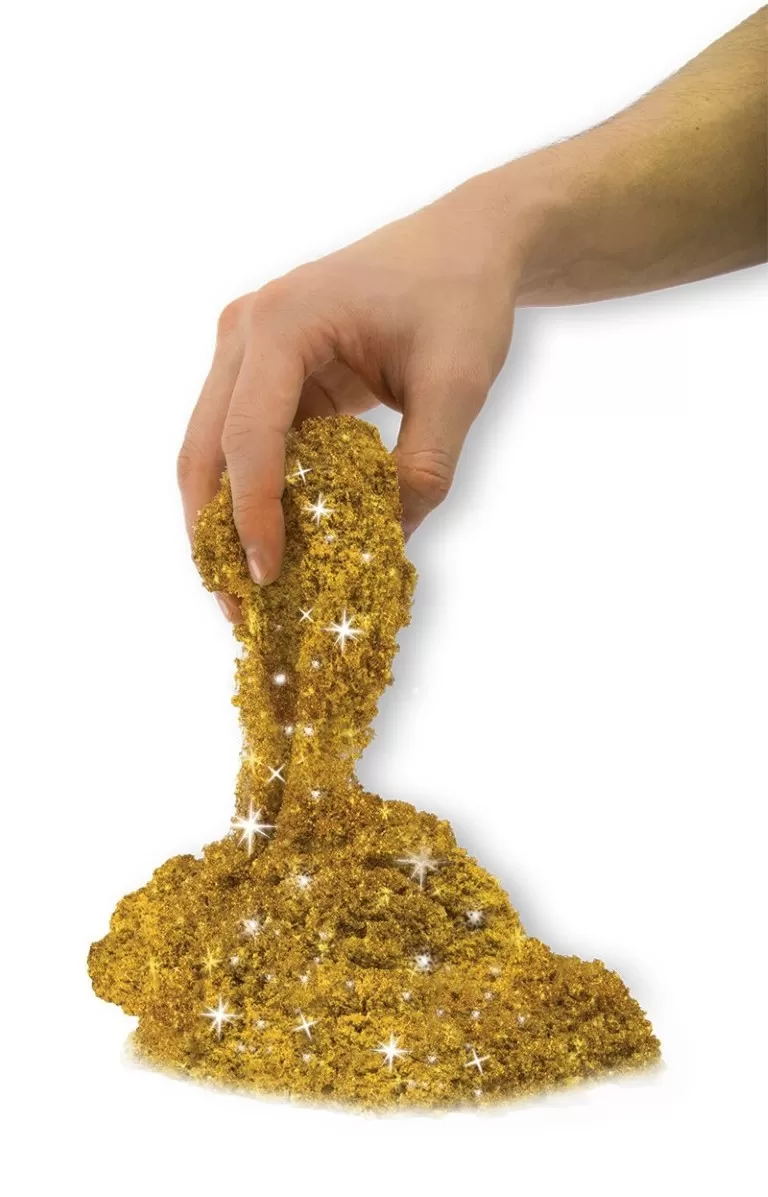 Nisip kinetic metale si minerale stralucitoare auriu, varsta de la 3 ani la 12 ani [3]