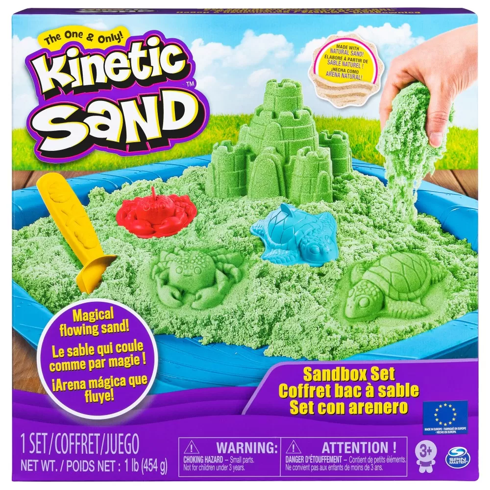 Nisip kinetic set complet verde 454 grame, varsta de la 3 ani la 12 ani [4]