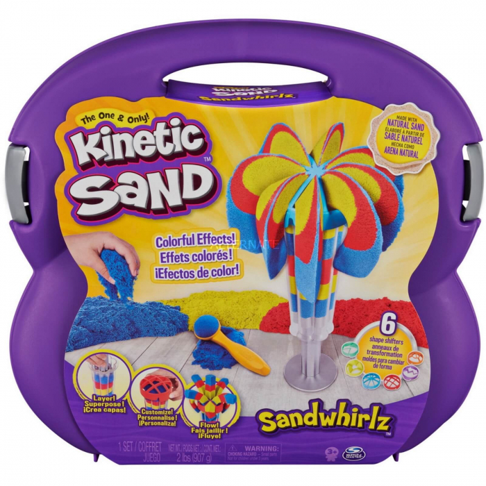 Nisip Kinetic - Set modelaj nisip colorat, Fantana de Nisip. [8]