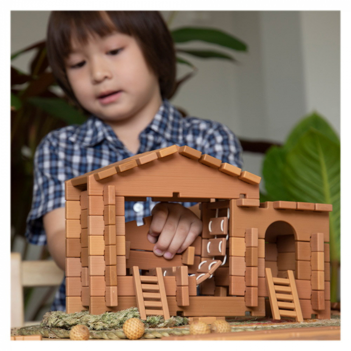 Notch Blocks, kit constructie Western, 85 piese, Guidecraft, 3+ ani [2]