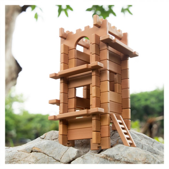 Notch Blocks, kit constructie Western, 85 piese, Guidecraft, 3+ ani [4]