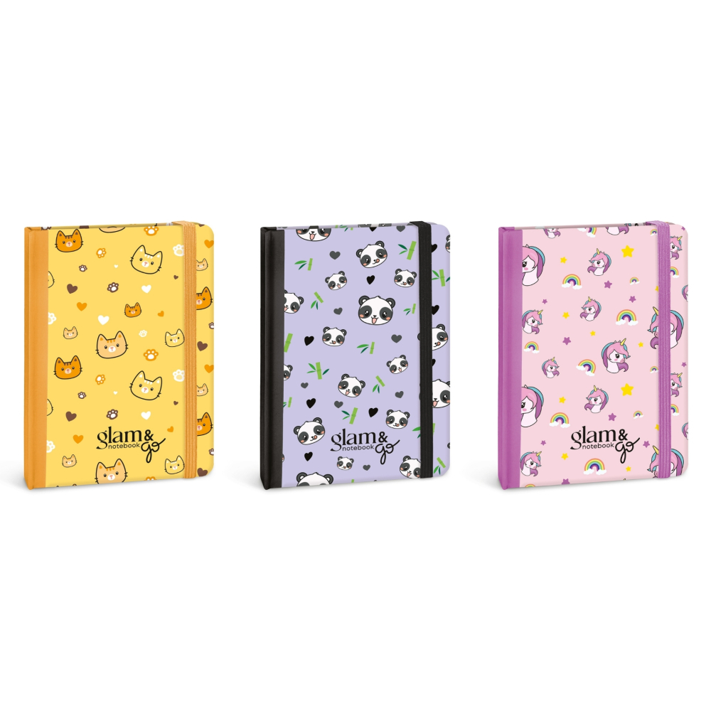 Notebook Glame Go, 14.8 × 10.5 cm, 160 pagini punctate si decorate, pret/1 buc [5]