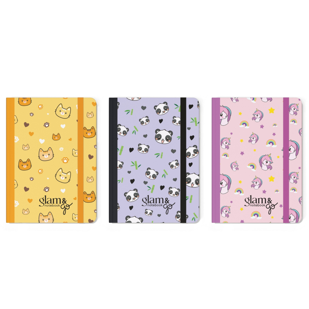 Notebook Glame Go, 14.8 × 10.5 cm, 160 pagini punctate si decorate, pret/1 buc [2]