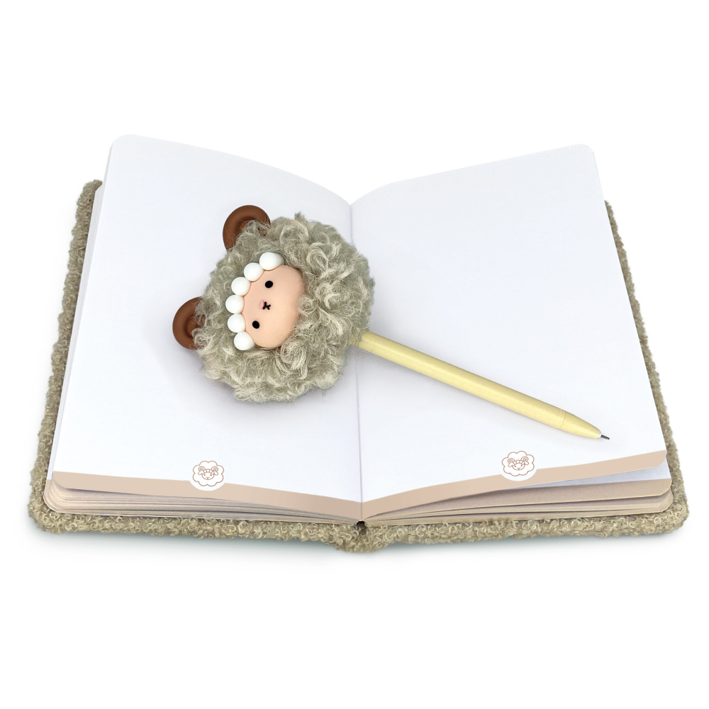 Notebook Oite/Sheep 3D,  cu cutie, 96 de pagini, 13 x 18 cm (6 buc/display), copii varsta 6 ani+,8 ani+ [4]