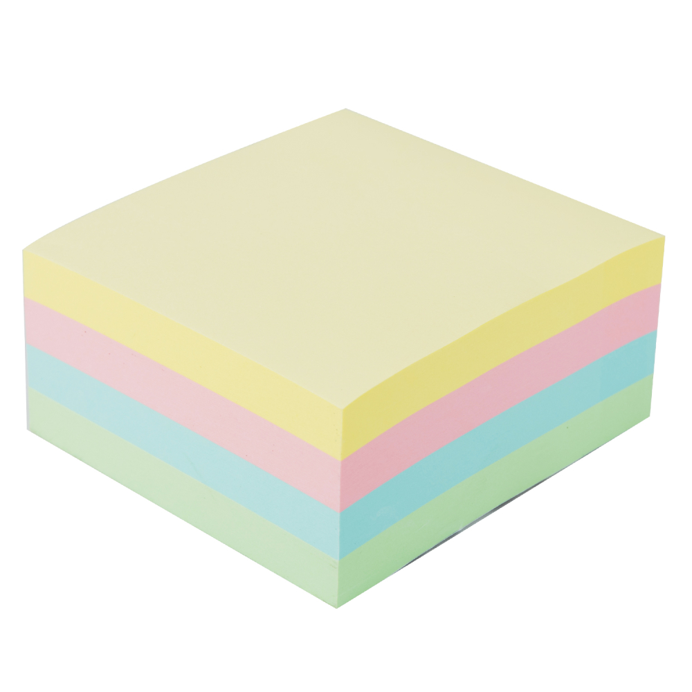 Notes adeziv 76*76mm 4 culori pastel 400 file deli [2]
