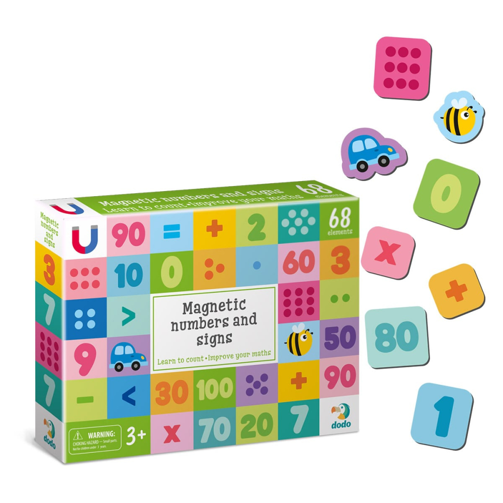 Numere si semne, set magnetic, 64 piese, copii varsta 3-7 ani [2]