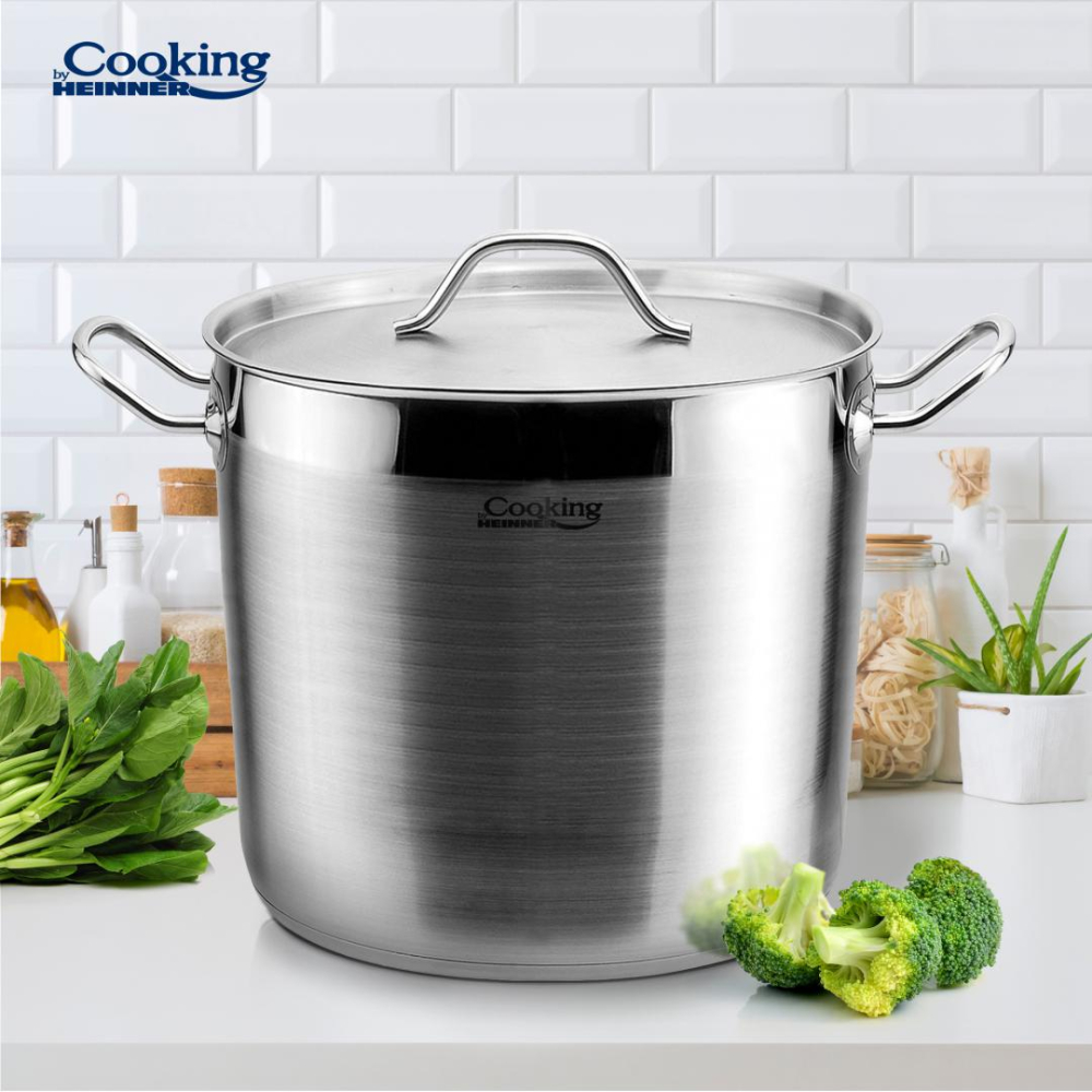 Oala+capac inox 24x20 cm, 9l, maestro, cooking by heinner [2]