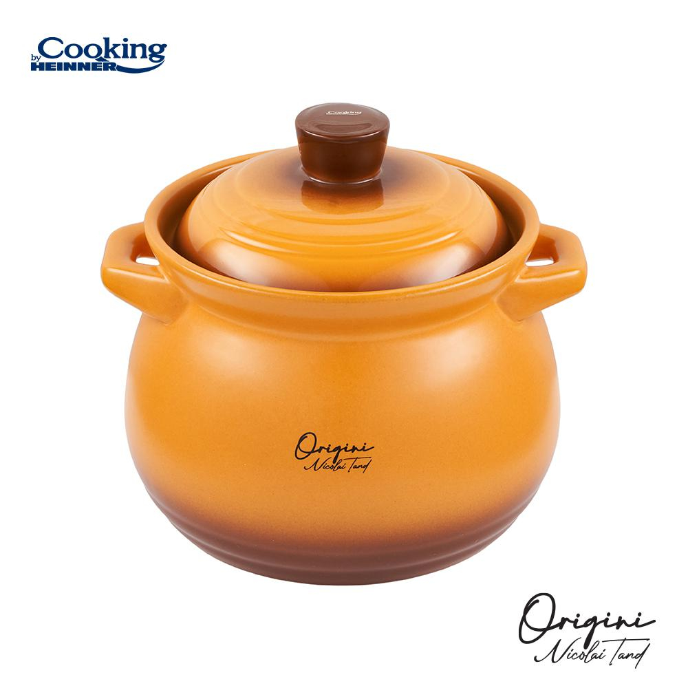 Oala ceramica cu capac,  17x18 cm, 4.5 l, nicolai tand, origini, cooking by heinner [2]