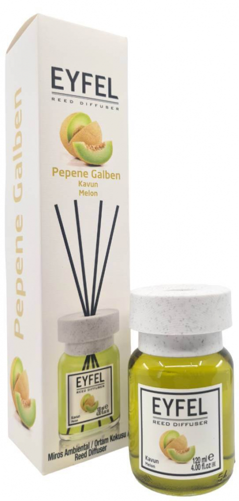Odorizant camera cu betisoare aroma de PEPENE GALBEN 120 ml, Eyfel [3]