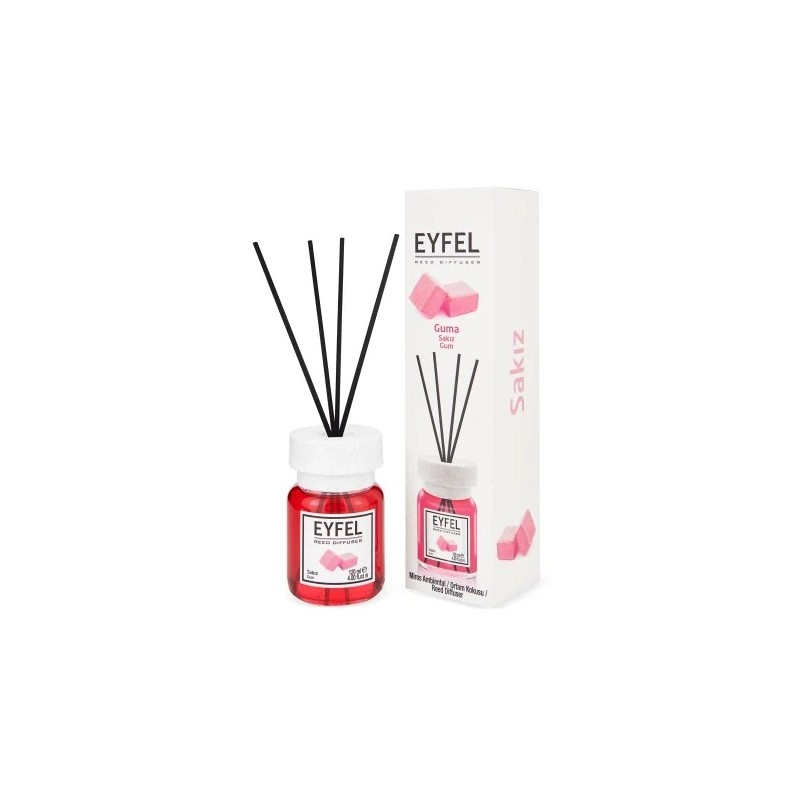Odorizant camera cu betisoare Eyfel, guma, 120ml [1]