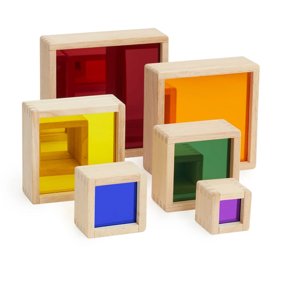 Oglinzi reflectorizante colorate, set 6 piese, Guidecraft, copii varsta 2-7 ani [6]