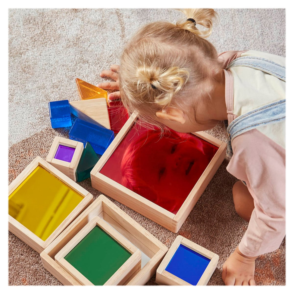 Oglinzi reflectorizante colorate, set 6 piese, Guidecraft, copii varsta 2-7 ani [4]