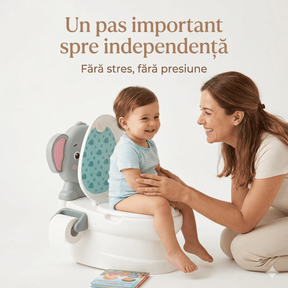 Olita educativa copii Elefant cu sunet sifon | anti-alunecare [3]