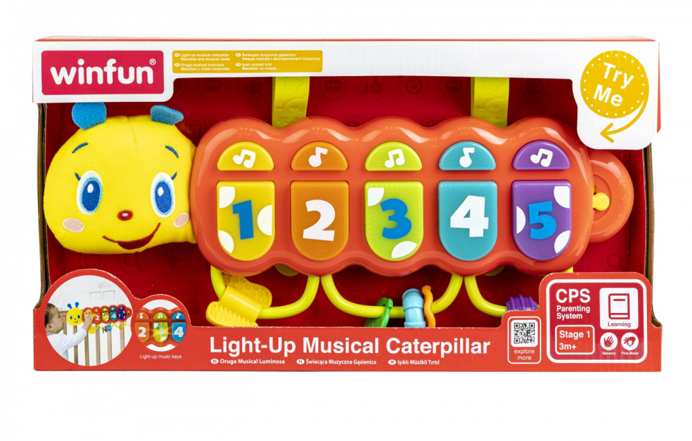 Omida cu sunete si lumini pentru bebelusi, winfun, varsta de la 3 luni la 2 ani [1]
