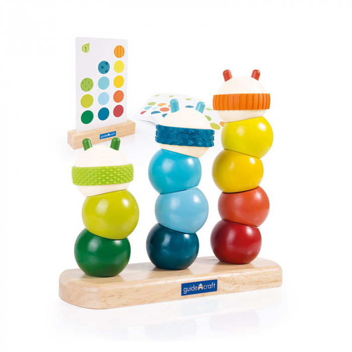 Omizi colorate de stivuit, Guidecraft, 2-5 ani [4]