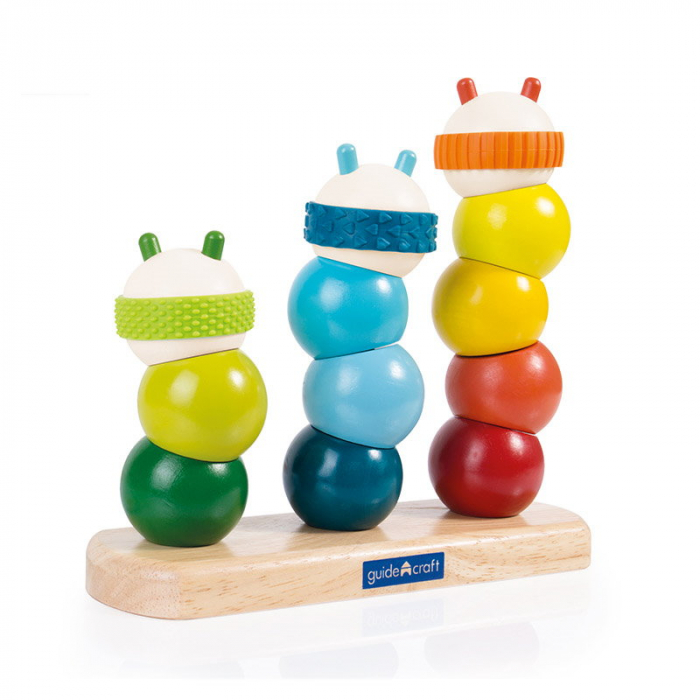 Omizi colorate de stivuit, Guidecraft, 2-5 ani [2]