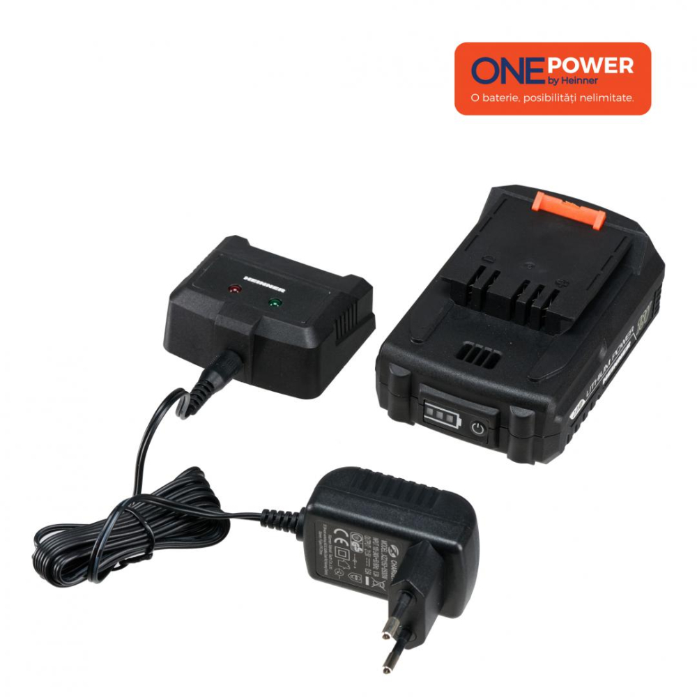 One power by heinner  pachet acm 2.0ah+incarcator 0.5ah [2]