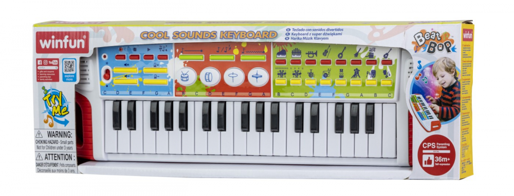 Orga electronica 37 taste pentru bebelusi, winfun, varsta de la 3 ani la 6 ani [2]