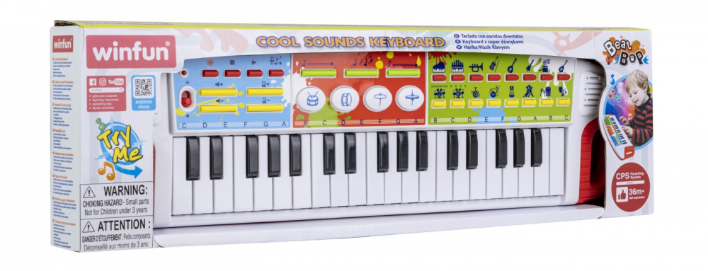 Orga electronica 37 taste pentru bebelusi, winfun, varsta de la 3 ani la 6 ani [3]