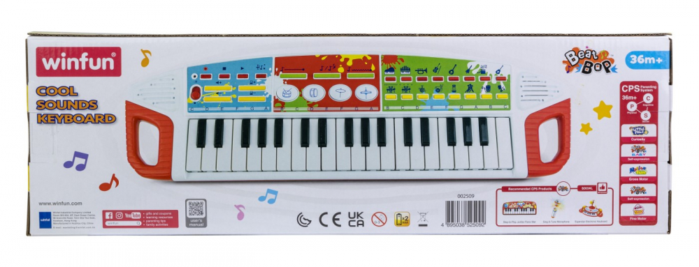 Orga electronica 37 taste pentru bebelusi, winfun, varsta de la 3 ani la 6 ani [4]
