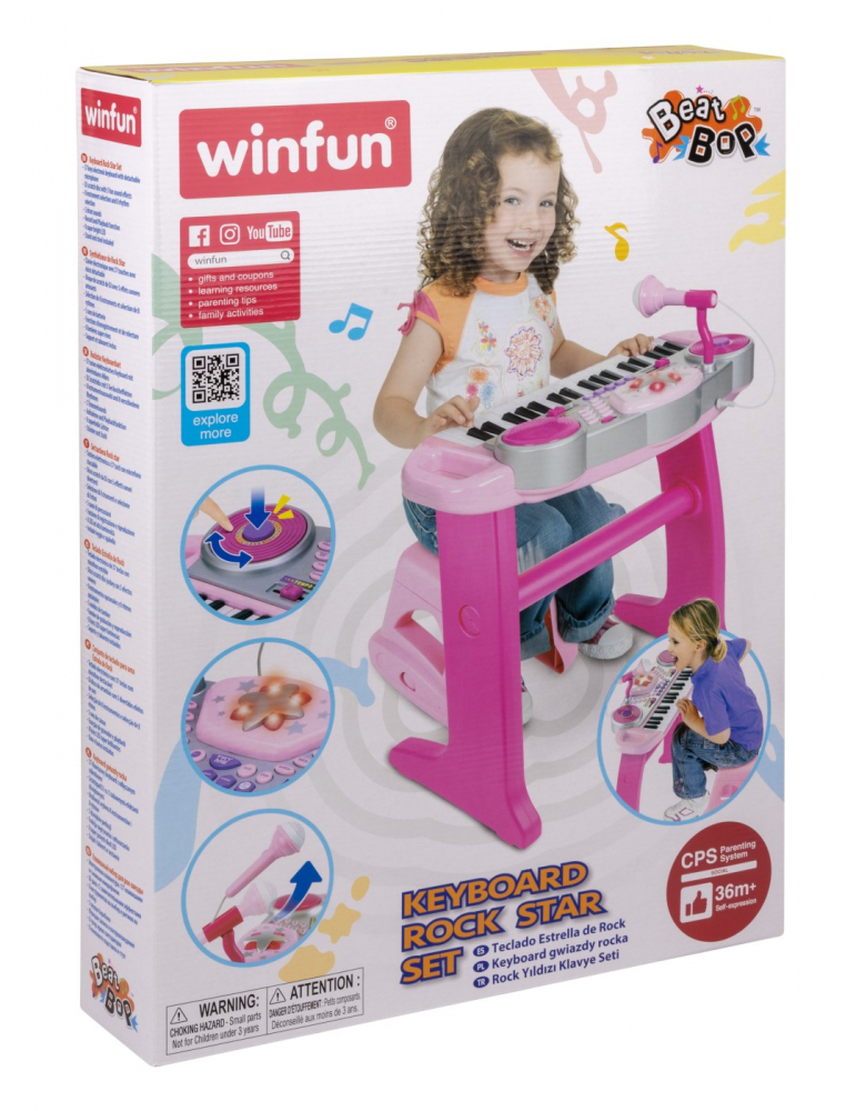 Orga electronica pentru bebelusi, winfun, varsta de la 3 ani la 6 ani [3]