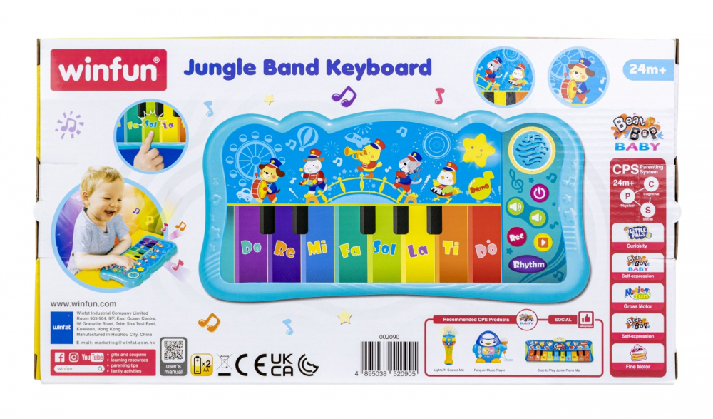 Orga muzicala pentru bebelusi, winfun, varsta de la 2 ani la 4 ani [4]