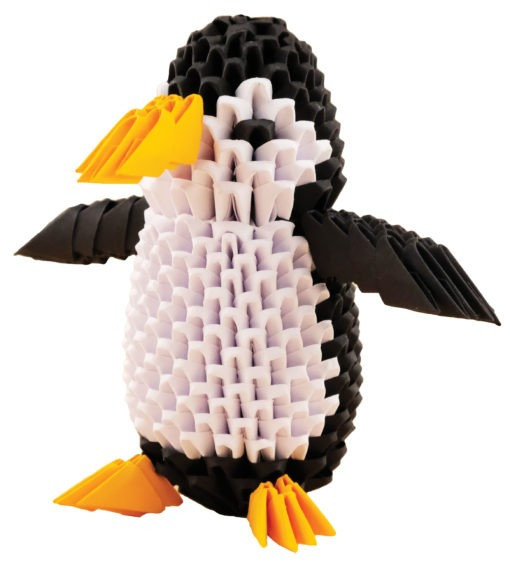 Origami 3D, model pinguin, pt copii cu varsta peste 7 ani, varsta 6 - 9, 9+ ani, Baiat, Fata [4]