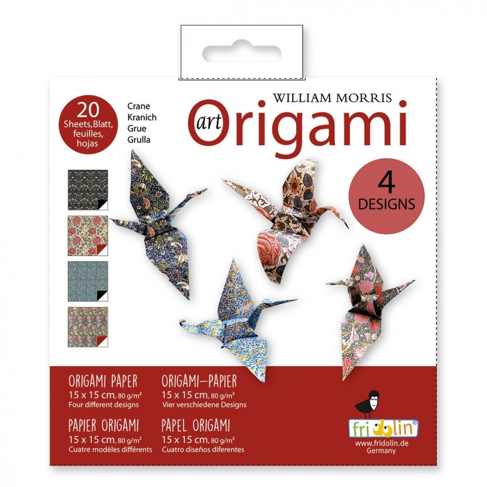 Origami cocori design William Morris, Fridolin, varsta 3 - 6, 6 - 9, 9+ ani, Baiat, Fata [1]