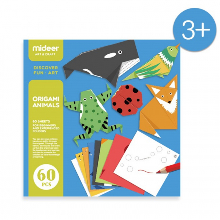 Joc Origami ⭐ cu animale pentru copii. [2]