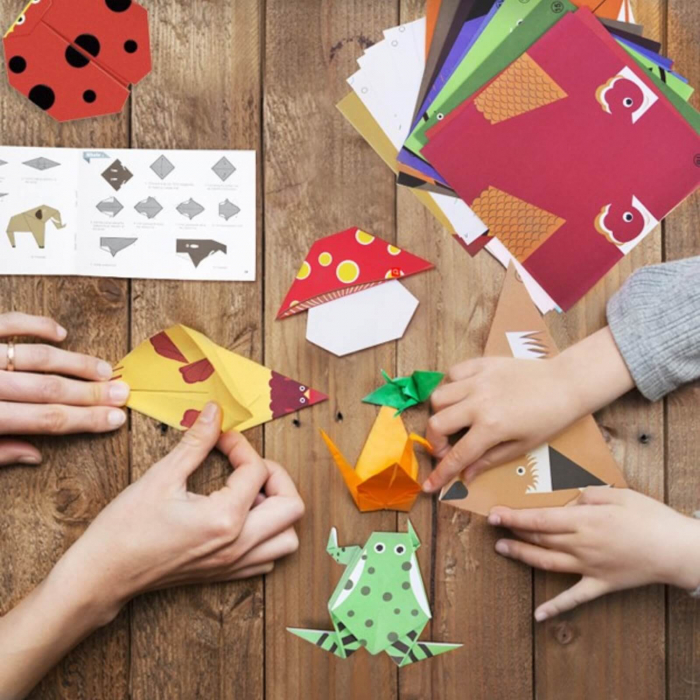 Joc Origami ⭐ cu animale pentru copii. [5]